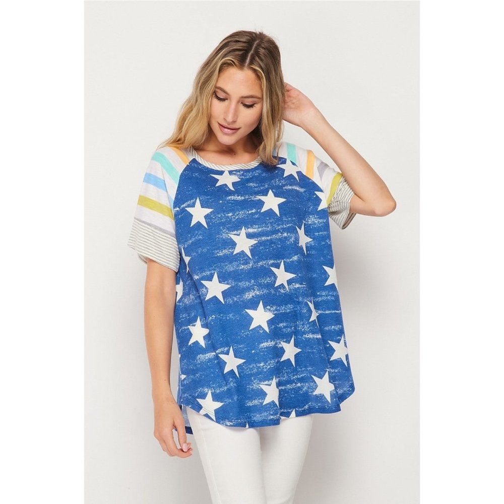 Honeyme Stars & Stripes Raglan Top